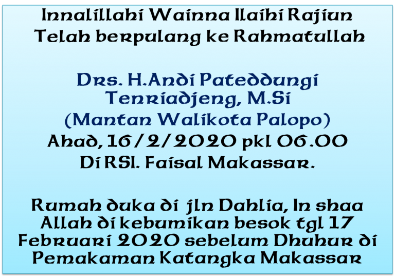 TENRIAJENG MENINGGAL