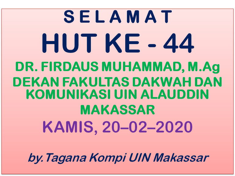 ULTAH FIRDAUS MUHAMMAD