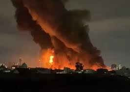 plumpung terbakar hebat