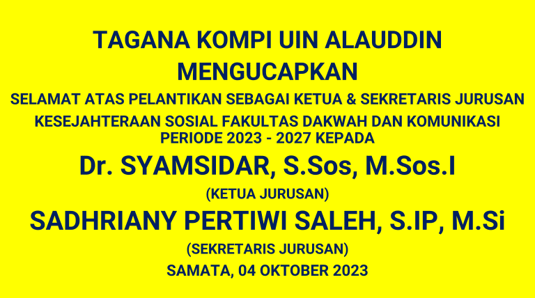 PELANTIKAN KAJUR DAN SEKJUR KESOS