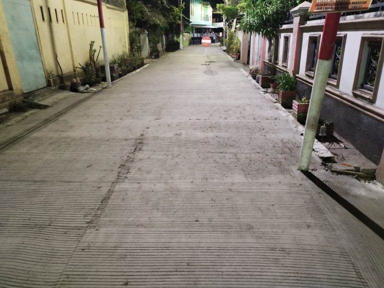 jalur jalan beton
